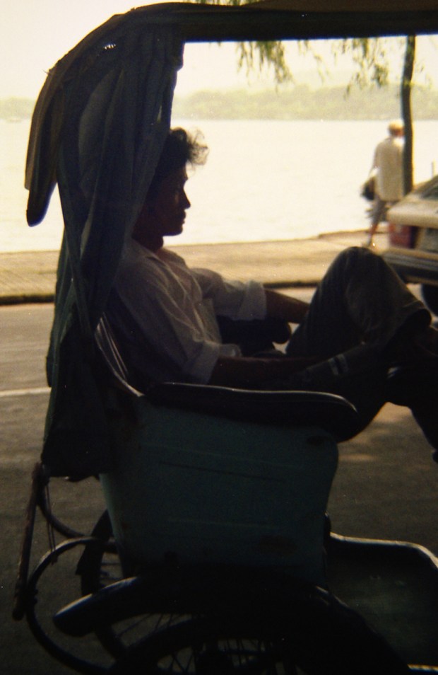 Rickshaw Driver on Break